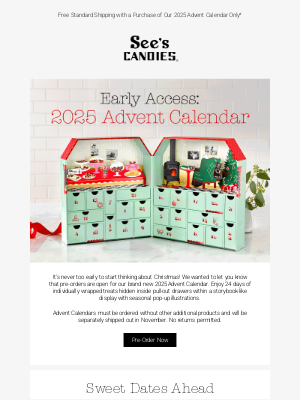 See's Candies - Final Days to Pre-Order Your Advent Calendar 🎅