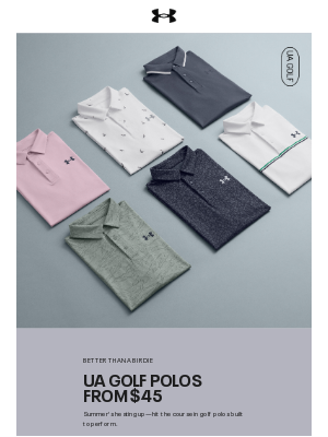 Score top UA golf polos from $45 ⛳️