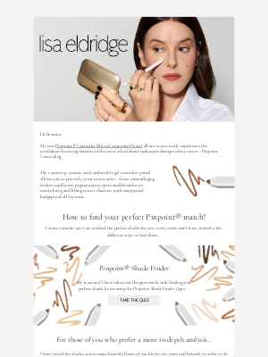 Lisa Eldridge - Find your Pinpoint shade!