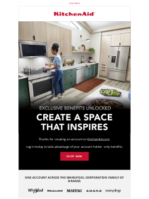 KitchenAid - Thank you for creating an account