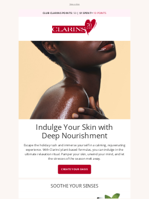 Clarins - Relax & Recharge This Holiday Season 👳‍♀️