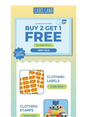 Label Land - 🎉 Buy 2, Get 1 Free: Your Labels Are Waiting