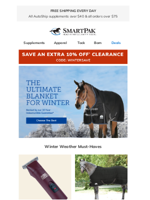 SmartPak Equine - Choose the BEST Blanket. Period