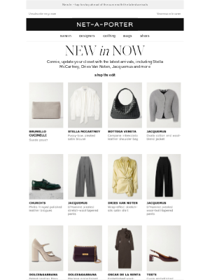 NET-A-PORTER - Snap up these new styles before they’re gone