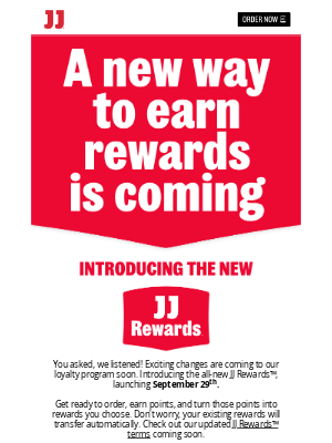 Jimmy John's - Tasty changes are coming to our loyalty program 