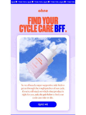 ohne - who's your cycle care bff? 👯‍♀️