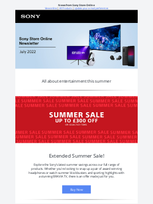 Sony UK - 🌞 Summer is here!