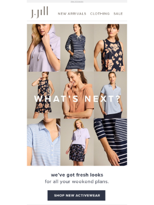 J. Jill - Just dropped: summer activewear that’s ready for your weekend.