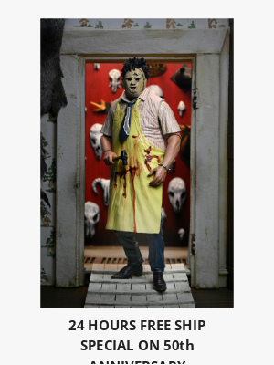 Amok Time Toys - FREE SHIP SPECIAL on new NECA Leatherface