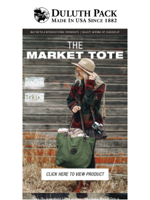 Duluth Pack - THE MARKET TOTE