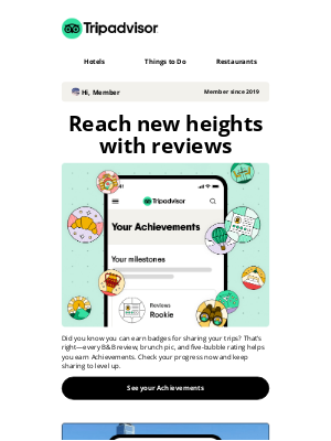 TripAdvisor - Your April member update