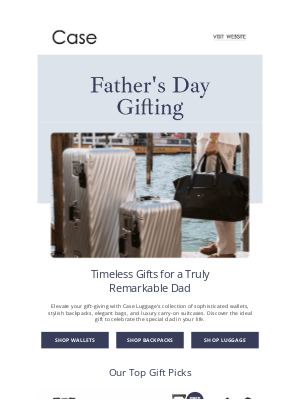 Case Luggage - Father's Day Gifting From Case Luggage