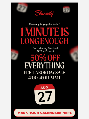 Shinesty - For the love of god, don’t miss this email