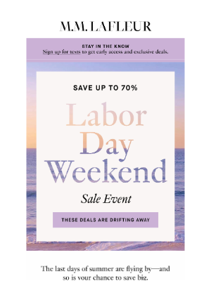 MM.LaFleur - STARTS NOW: The Labor Day Weekend Sale