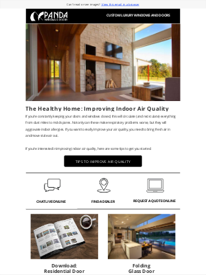 Panda Windows & Doors - The Healthy Home: Improving Indoor Air Quality