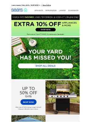 Sears - Spring Into Entertainment - Backyard Prep Starts Now!