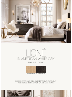 RH Baby & Child - Explore the Ligné Collection. American White Oak for the Bedroom & Study.