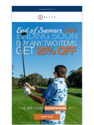 Stitch Golf - ⏳Final Hours: Shop Our End Of Summer Sale