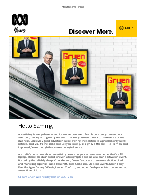 Australian Broadcast Corporation - Gruen returns: not new but improved