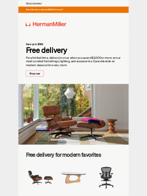 Design Within Reach - On now: Free delivery