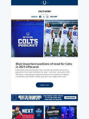 Indianapolis Colts - Most important positions of need for Colts in 2025