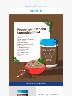 Holiday Recipe Alert: Peppermint Mocha Smoothie