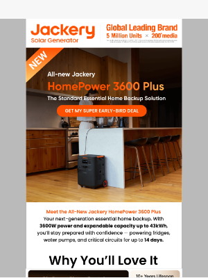 Jackery - 🆕Introducing the All-New HomePower 3600 Plus
