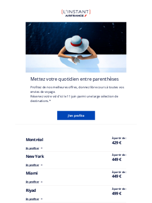 Air France - Il est temps de rêver à votre prochain voyage !