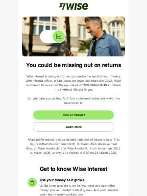 Wise - See what Wise customers have earned with Interest