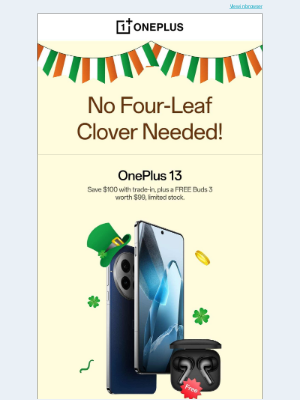 OnePlus - Lucky Savings for St. Patrick's Day!