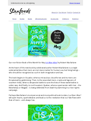 Stanfords (United Kingdom) - Our Book of the Month