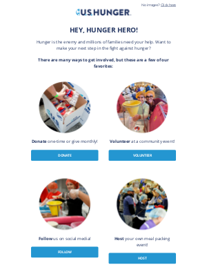US Hunger - More Ways to Make an Impact!