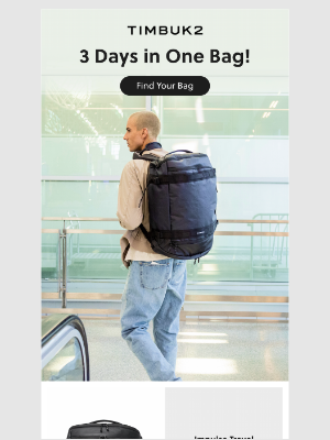 Timbuk2 - Your Last Long Weekend Pack Awaits