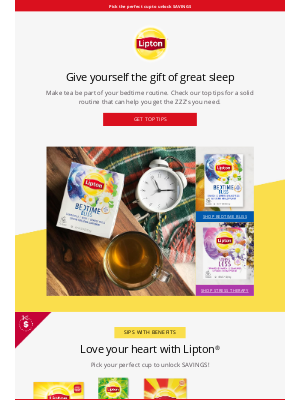 Lipton Tea - Beat holiday stress with these bedtime tips >>