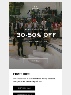 Brixton LLC - 4th of July Sale → VIP Access