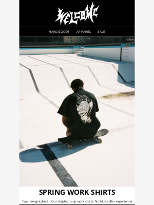 Welcome Skateboards - Just In: Spring Work Shirts