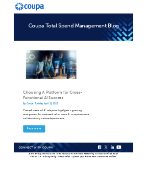 Coupa Software - Weekly Insights: Coupa on Spend Management