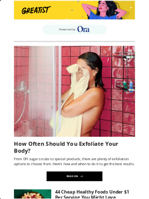 Greatist - How Often Should You Exfoliate Your Body?