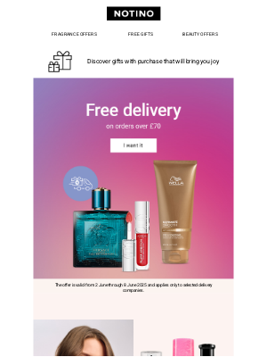 Notino (United Kingdom) - Free delivery is here! 🚛