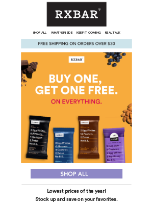 RXBAR - Buy 1 Get 1 FREE Starts NOW!