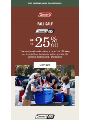Coleman Company - SALE: Coleman Pro Coolers aka the Tailgate Champ
