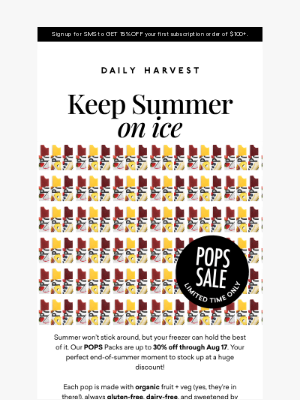 Daily Harvest - Up to 30% off this summer fave  🌞🍓🥭