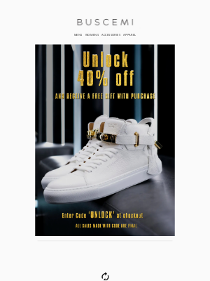 BUSCEMI - 🔐UNLOCK 40% OFF & FREE GIFT