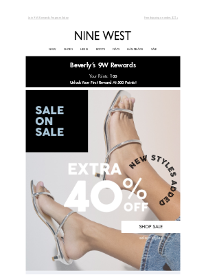 Nine West - SALE UPGRADED: Extra 40% Off Markdowns