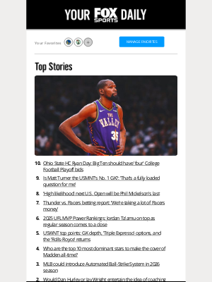 FOX Sports - 2025 NBA offseason rumors: Suns aiming to trade Kevin Durant by NBA Draft