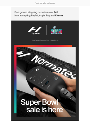 Hyperice - 🏈  Super Bowl sale is on.