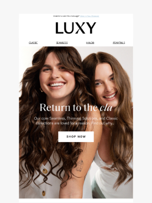 Luxy Hair - Meet our classics, loved by thousands.