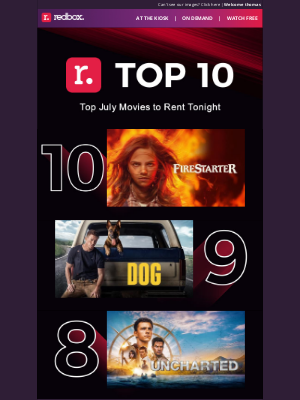 Redbox - Rent a TOP TEN MOVIE tonight!