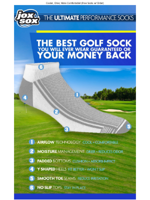 Golfballs - The Ultimate Golf Sock...or Your Money Back!⛳