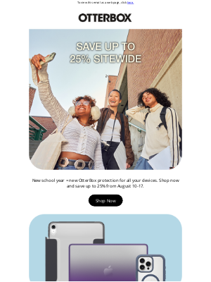 OtterBox - Back-to-school 🎒📚📱 >>> Save up to 25% sitewide